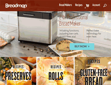 Tablet Screenshot of breadman.com